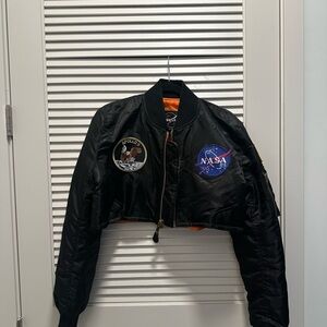 NASA Black Bomber Jacket